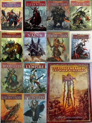 Warhammer Battle Livres d'Armées v8 Pack Complet
